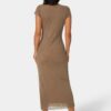704629_mocha_3_36c7d361-51a5-4812-bbd9-4a930b0d7b00 Flocking Mesh T-Short Maxi Dress
