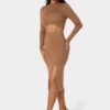 Lurex Rib Cropped Kit Set